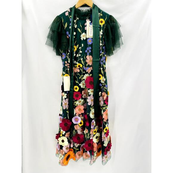 Jessakae S green floral Jubilee Midi Dress - Picture 3 of 8